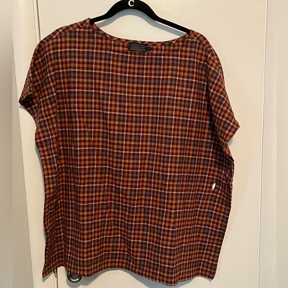 Pendleton Wool Wrap Top | Size Medium - image 2